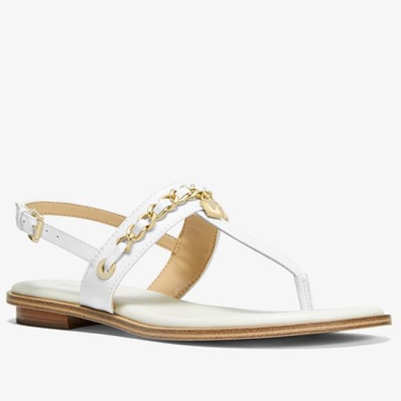 MICHAEL KORS ELSA LEATHER SANDAL 6 - Picture 1 of 10